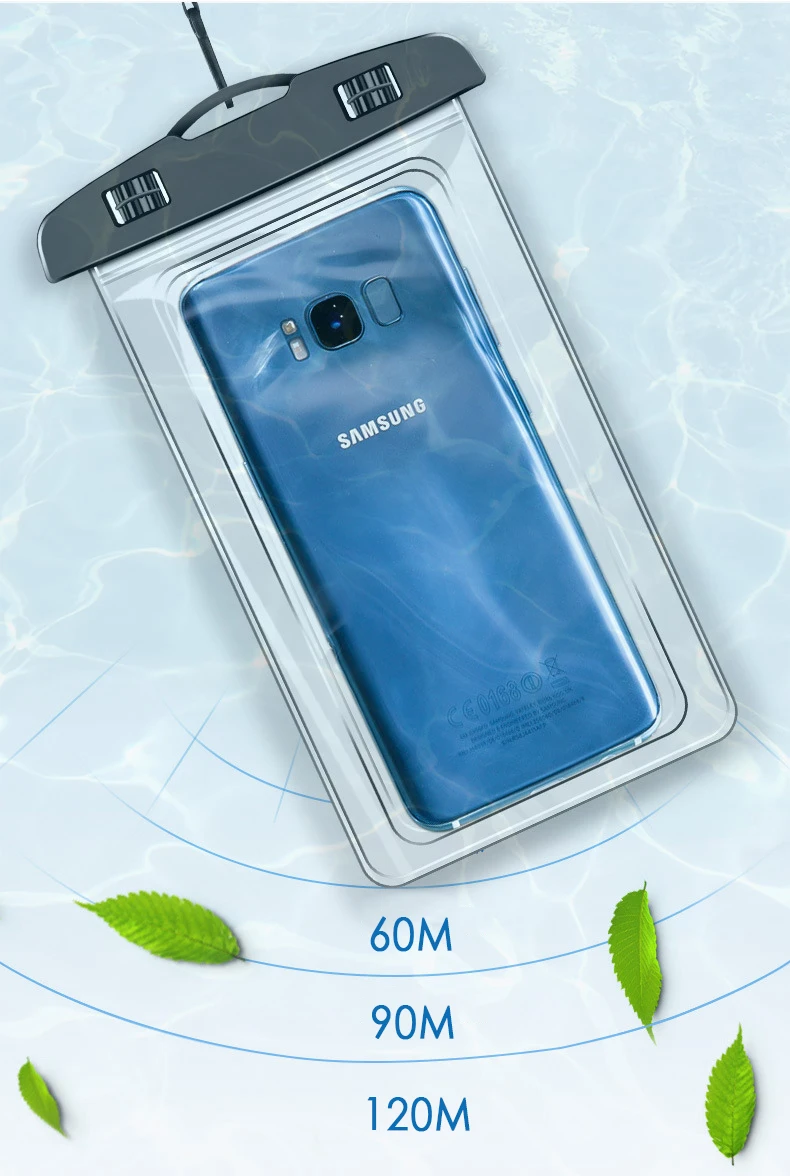 Universal Intelligent Touch-screen Swimming Waterproof Mobile Phone Cover For IPhone 12 11 Pro Max Huawei Xiaomi Redmi Samsung
