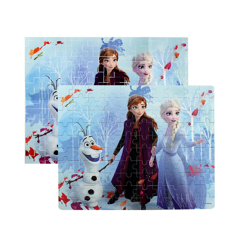 Дисней Холодное сердце 2 железная коробка для хранения деревянный пазл 10 Цвет