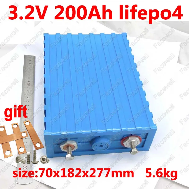 GTK 3 2 v 200Ah большая емкость lifepo4 батарея 200A разрядка для EV солнечной энергии