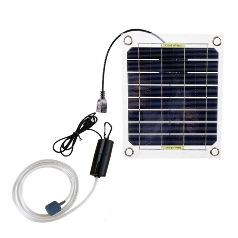 

2022 New Solar Power Air Pump Aquarium Oxygen Energy Saving Aerator Outdoor Diffuser for Fish Pond Tank Aquaculture Hydroponics