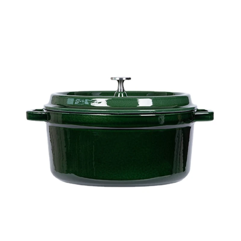 

Hotpot Nonstick Soup Pot Lid Enamel Cast Iron Casserole Kitchen Stock Pot Large Dining Table Juego De Ollas Cooking Wares OB50DG