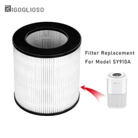 rogoglioso true hepa air purifier filter for model sy910 compatible filter replacement for home ionic air purifiers air cleaning