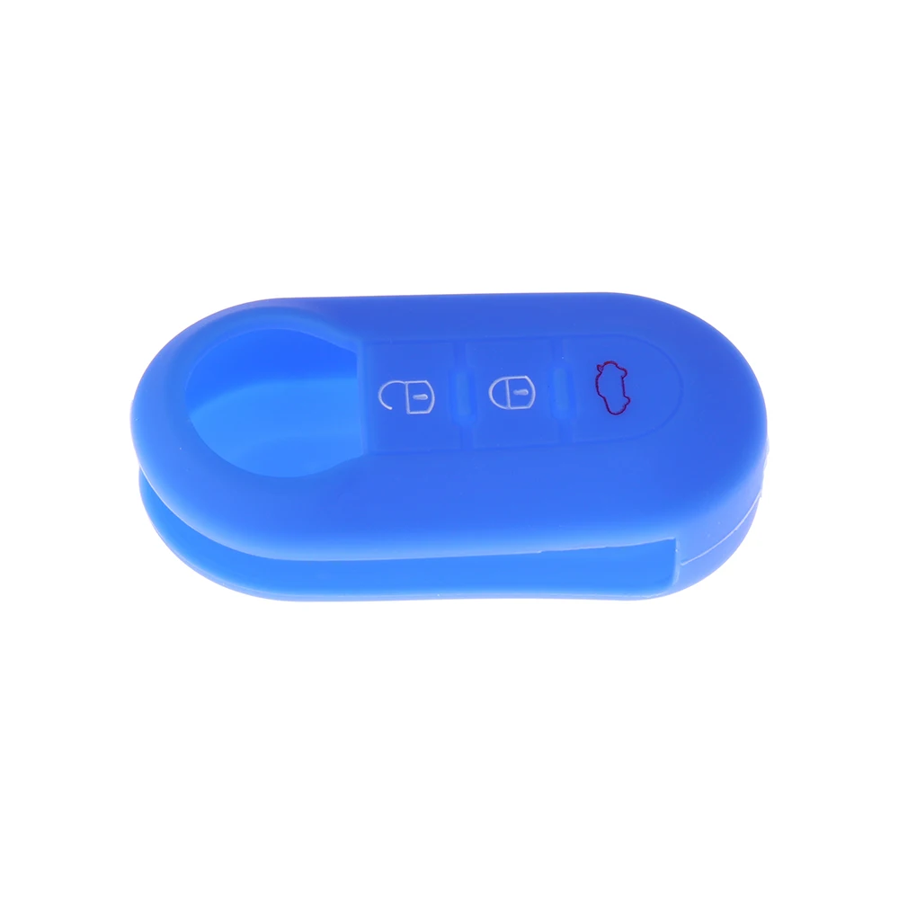 3 кнопки силиконовый для ключа автомобиля чехол Fiat 500 Panda Punto Bravo флип складной