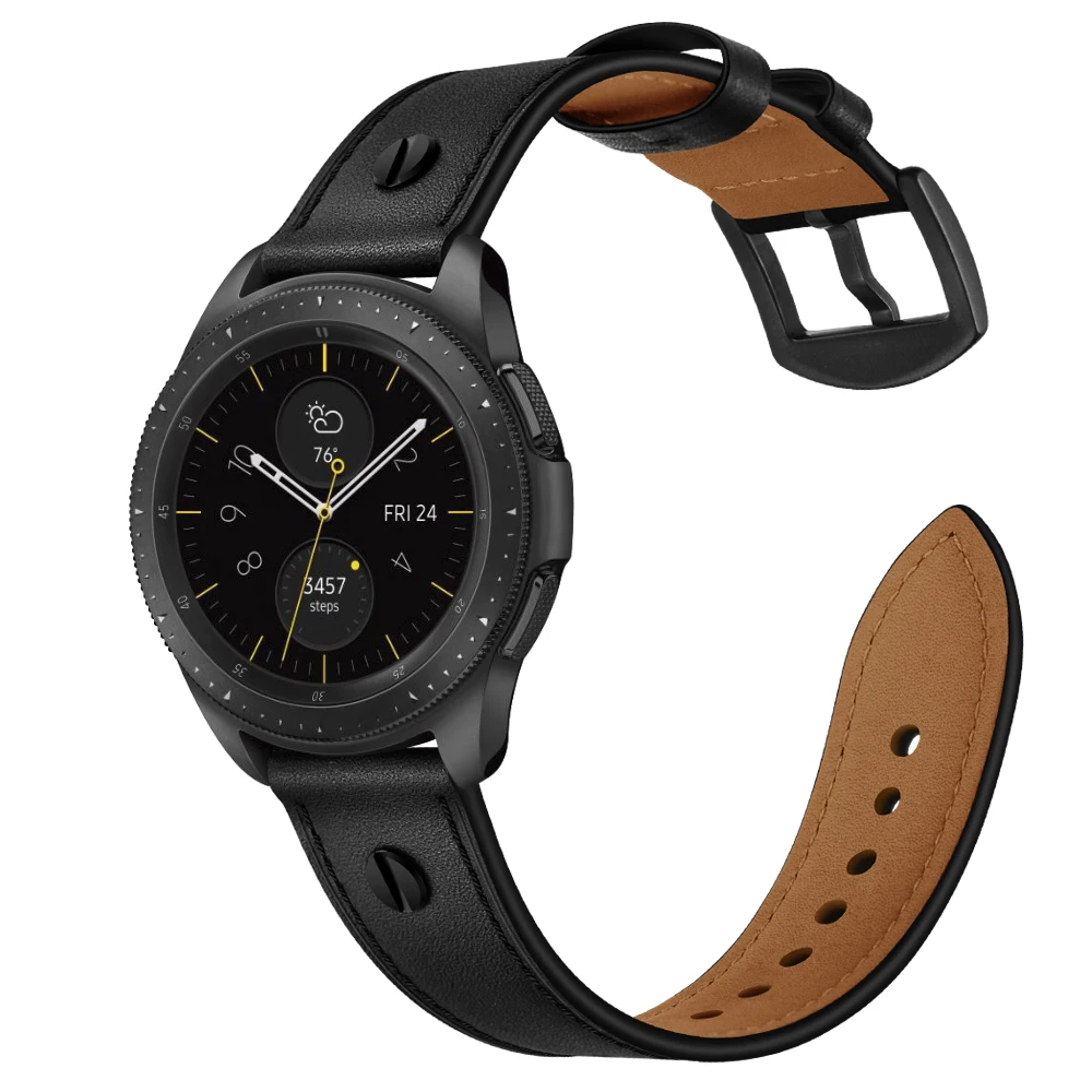 Genuine leather strap For Samsung Galaxy Watch 46mm/Gear S3 frontier/classic bracelet huawei watch GT 2 46mm band 22mm watchband