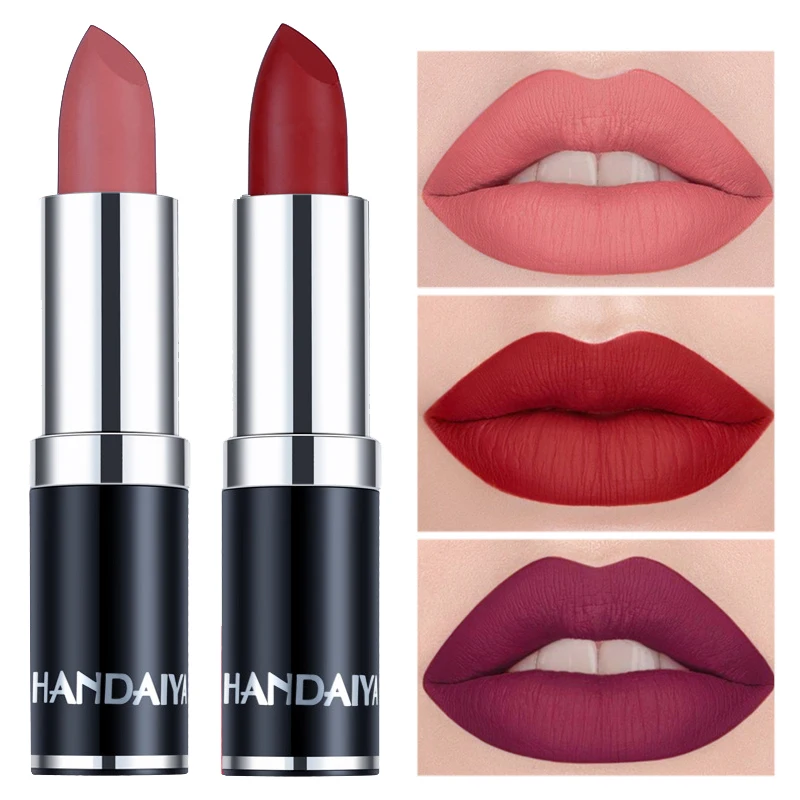12 Цветов матовые губные помады в звездочку красное бархатное татуаж губ макияж