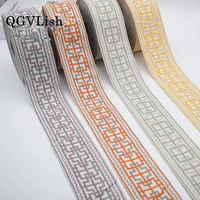 qgvlish 25mroll 7cm wide jacquard ribbon belt diy for sofa costumes curtain trims embroidery lace trim material home decor