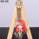 Брелок для ключей в стиле аниме, милый мультяшный акриловый брелок для ключей Накано ичика Нино Мику юцубу итцуки, косплей