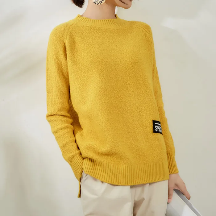 Women Autumn and winter Cashmere Sweater Long Sleeve Knitted Sweaters And Pullovers Female Jumper Tops | Женская одежда