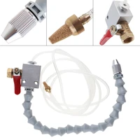 white tube ball valve cooling sprayer with adjustment and connect 8mm air pipe for cutting engraving cooling machinecnc lathe