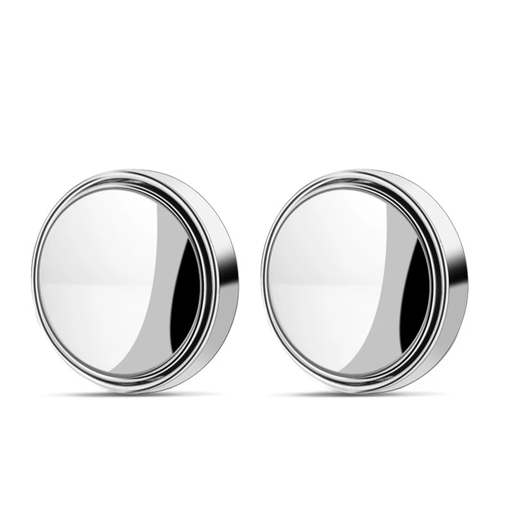 

1Pcs/2pcs 360-degree Wide Angle Adjustable Rotation Round Car Rearview Auxiliary Blind Spot Mirror Car Accessories