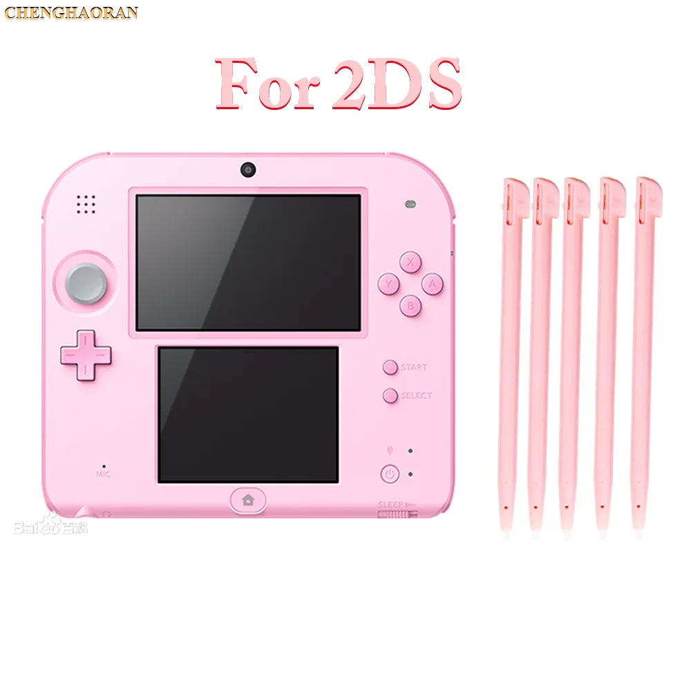 10 шт. розовый пластиковый стилус для сенсорного экрана игровой консоли Nintendo 2DS