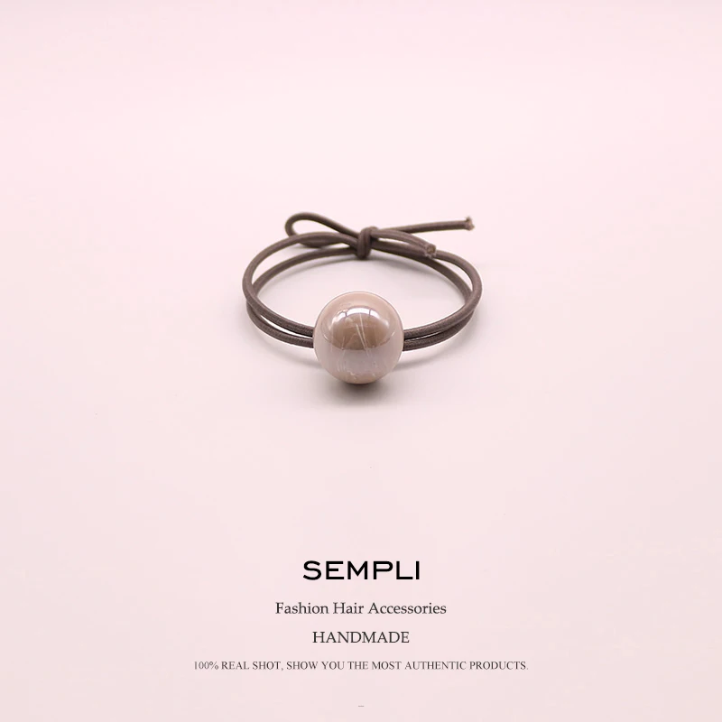 Sempli 5 цветов популярные двойные эластичные повязки для волос с круглыми шариками