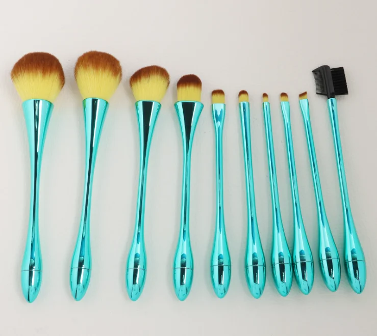 Набор кистей для макияжа 10 шт. тональной пудры румяна тени век консилер Кисть губ