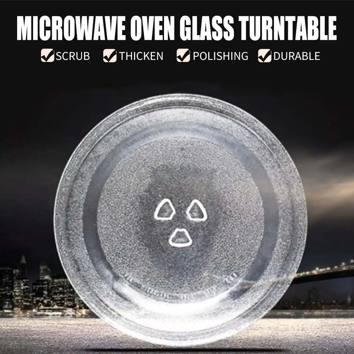 

Univeral Microwave Oven Glass Turntable Plate Platter 245 mm Suits for Midea and Many Brand Thicken