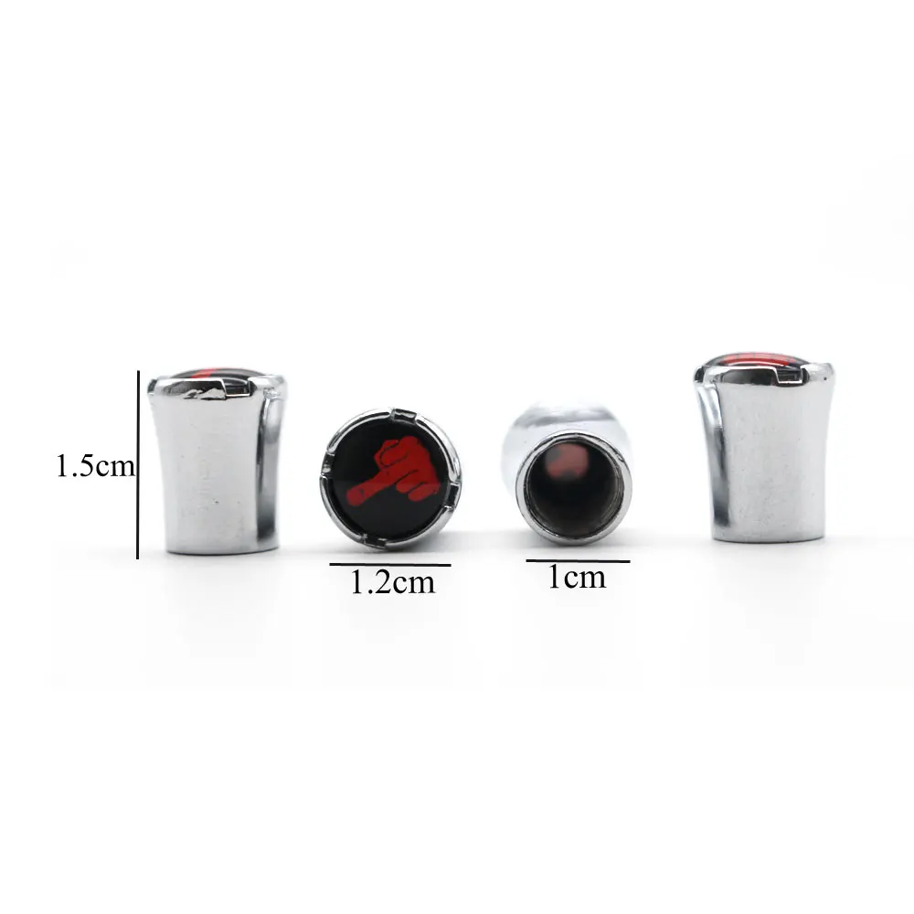 

4 Pcs/Set Car Styling Zinc Alloy Middle Finger Style Car Tire Valve Caps Wheel Tires Tire Stem Air Cap Airtight Covers