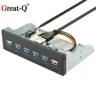 19Pin + 9Pin 2 порта USB2.0 + 4 порта USB 3,0 hub комбинированный кронштейн для передней панели адаптер для рабочего стола внутренний 3,5 