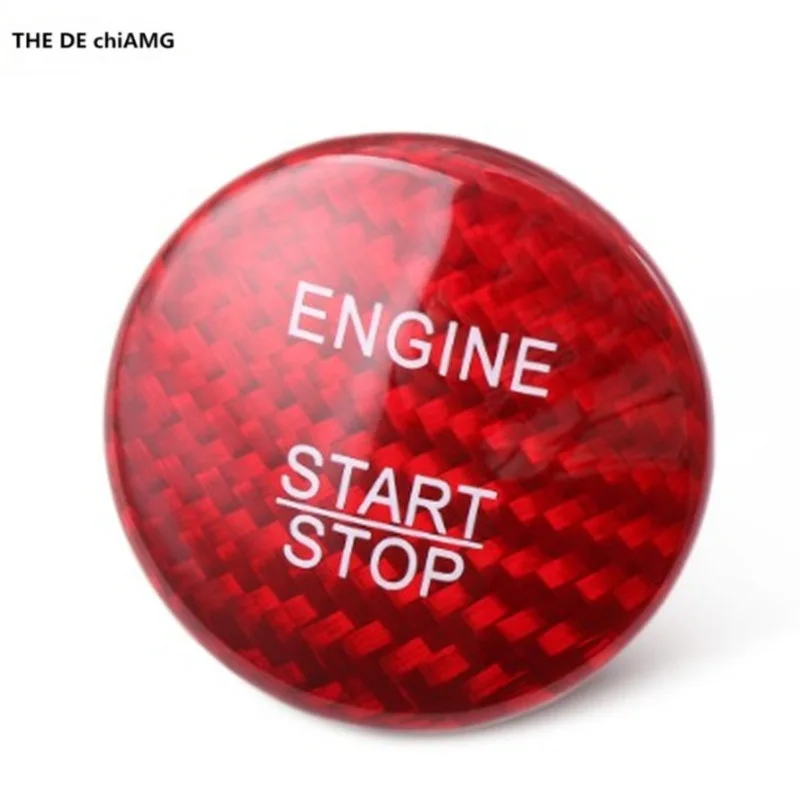 TPIC углеродное волокно автомобильный двигатель кнопка запуска Зажигания