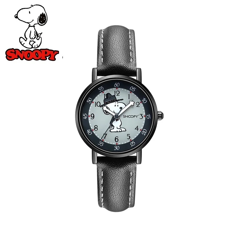 

Snoopy Original Children Fashion Casual Japan Miyota Quartz Wristwatch Graffiti Dial Boy Girl Kids Student Gift Clock Waterproof