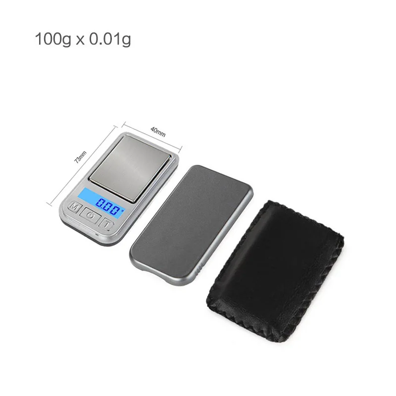 100gx0.01g Мини точные цифровые весы 0,001 г/0,01 г 50 г 100 г Карманные лабораторные весы лекарственные миллиграммовые электронные весы - Цвет: 100gx0.01g