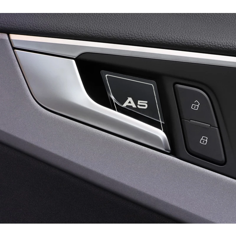 4 шт. стикеры на ручку автомобильной двери для Audi A5 2016 2019|Наклейки автомобиль| |