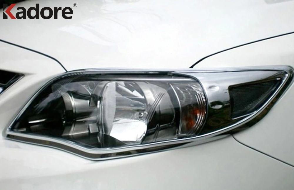 Подходит для Toyota Corolla 2011 2012 2013 ABS хром пластик передняя фара автомобиля крышка