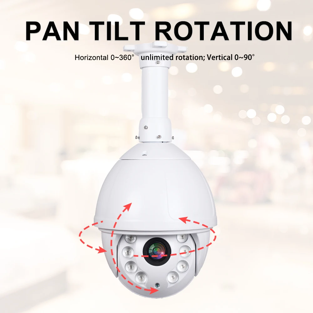 HD 5MP 3516A + Sony335 профессиональная PTZ IP камера наружная 4 6 мм 165 реальный 36X зум