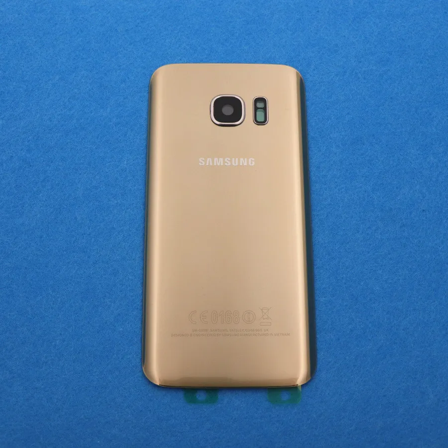 Задняя панель из стекла для Samsung Galaxy S7 G930 G930F G930FD Edge G935 G935F G935FD + наклейки объектива