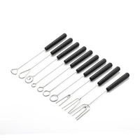 10pcs chocolate dipping fork cake fondue fountain decorating tool diy 1 set new party supplies drop shipping