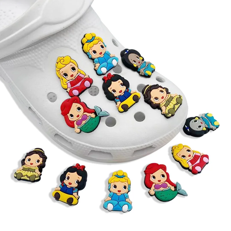 Подвески для обуви принцессы из ПВХ 1 шт. милые садовые аксессуары украшение