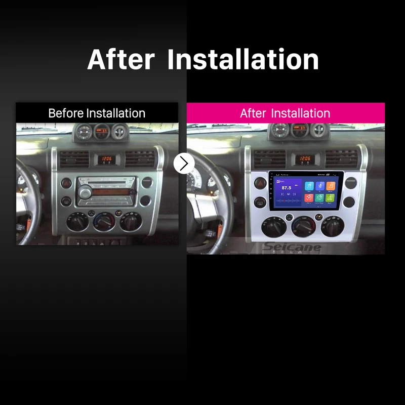Автомагнитола Seicane 2 din Android 9 1 GPS Bluetooth Wi Fi для Toyota FJ CRUISER 2007 2018|Автомагнитолы| |