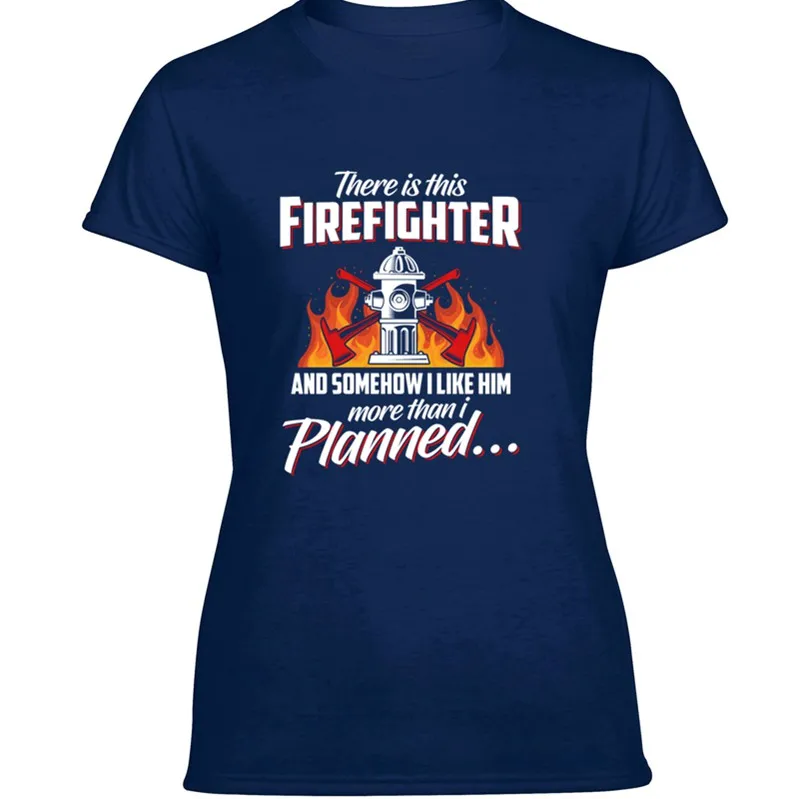 Рубашка с принтом пожарного пожарная женщина больше чем планировали женщин 2019