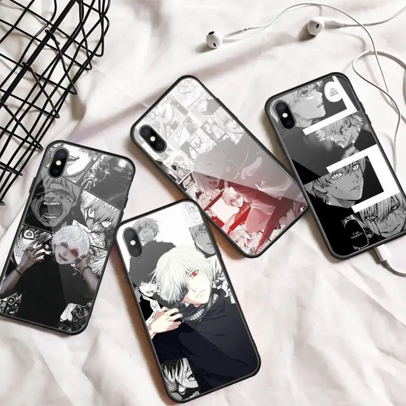 

Tokyo Ghoul Anime Kaneki Ken Phone Case Tempered glass For iphone 6 7 8 plus X XS XR 11 12 13 PRO MAX mini