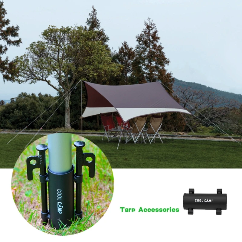 

Awning Rod Holder Outdoor Camping Canopy Rod Iron Holder Windproof Fixed Tube 87HF