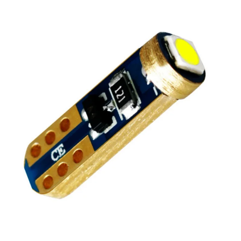 

Автомобильная приборная лампа T51 лампа 3030 индикатор Лампа для номерного знака Светодиодная Автомобильная установка неполярная лампа для п...