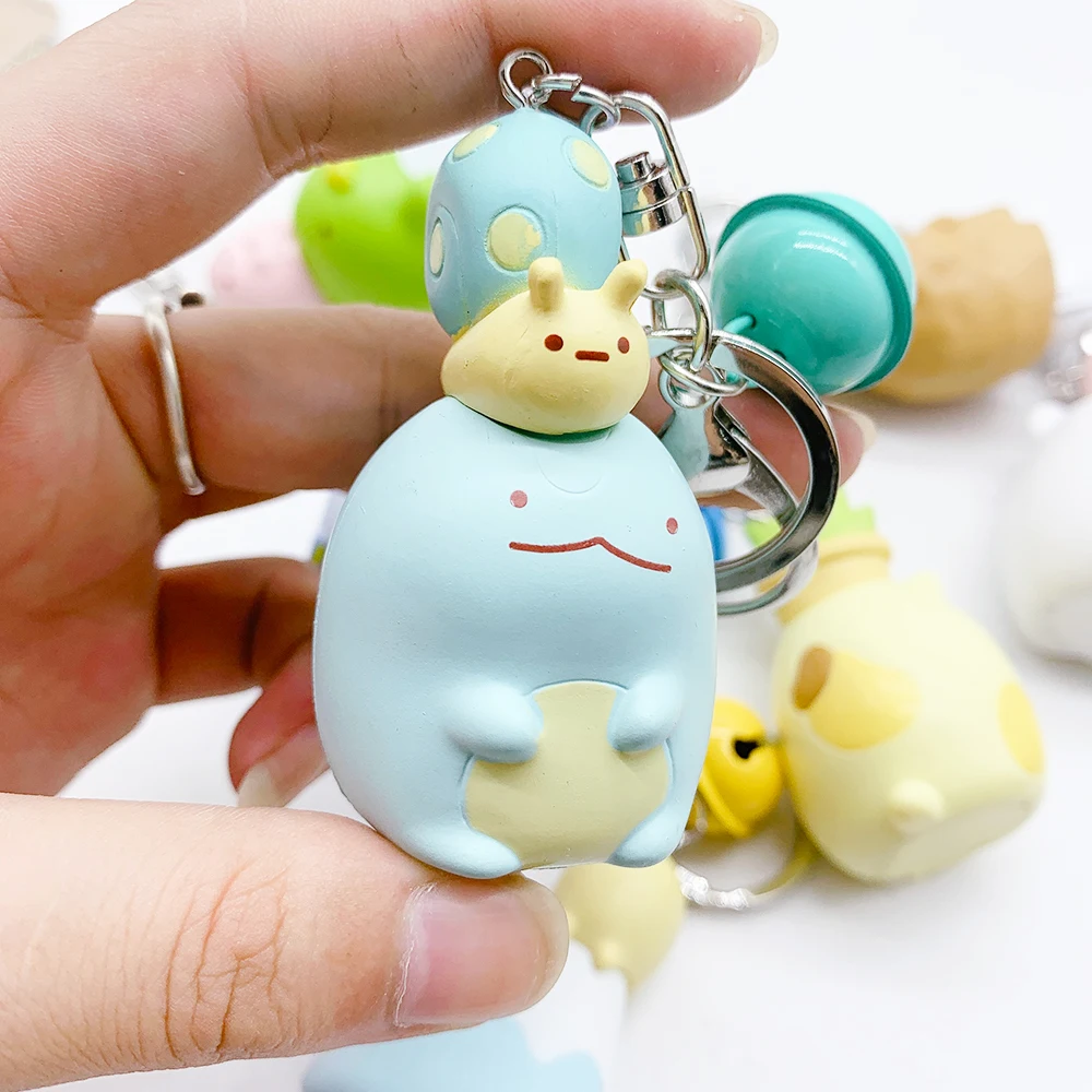 

Corner bobbies around Kawaii Japan Corner Biology Flexible KeyChain Sumikko Corner Animal Cartoon Toy Keychain Bag Creative