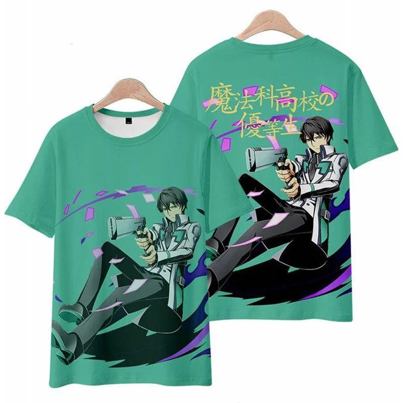 

Футболка с принтом Миюки Сиба для школьников, Свободный Топ с коротким рукавом для косплея для старших классов The Honor at Magic, лето