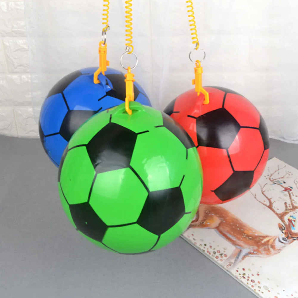 

6pcs Kids Inflatable Soccer Toys Thickened Training Soccer Balls with Chain