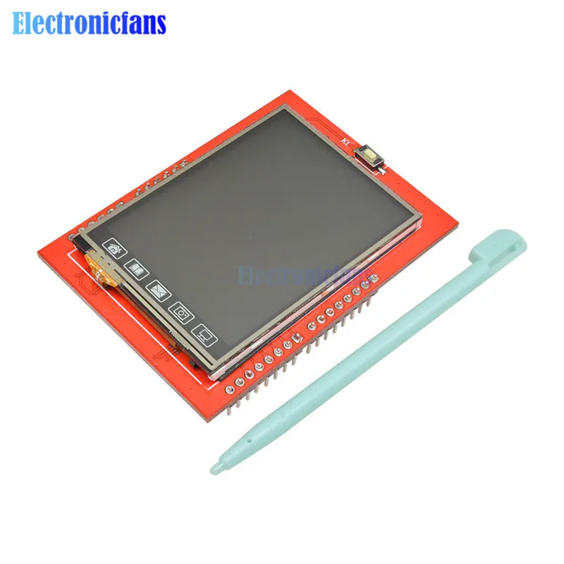 2,4 дюймов TFT ЖК-дисплей Сенсорный экран щит для Arduino UNO R3 Mega2560 ЖК-дисплей модуль 18-bit 262000 разных оттенков Дисплей плата Модуль гибкий кабель