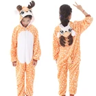Детская зимняя Пижама, детская пижама в виде панды, комбинезон с единорогом для мальчиков и девочек, одеяло, костюм для косплея, комбинезон в виде единорога для девочек