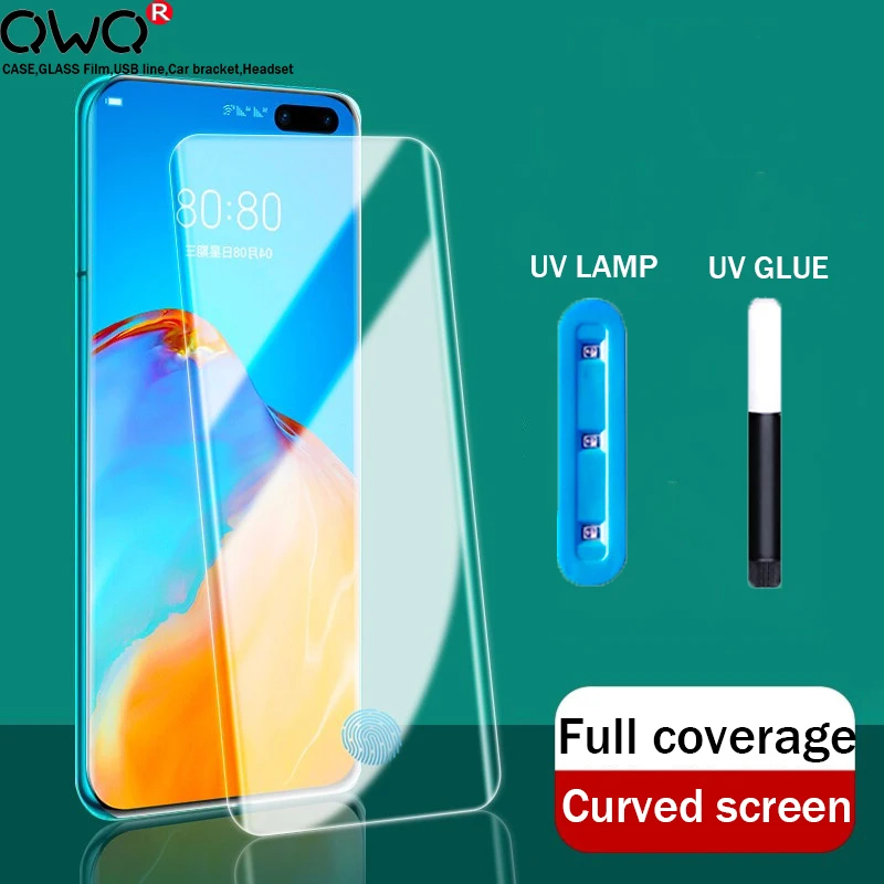 Защитное стекло закаленное для Huawei Mate 40 30 20 P20 P40 P30 Pro Plus Nova 7 honor защитная пленка