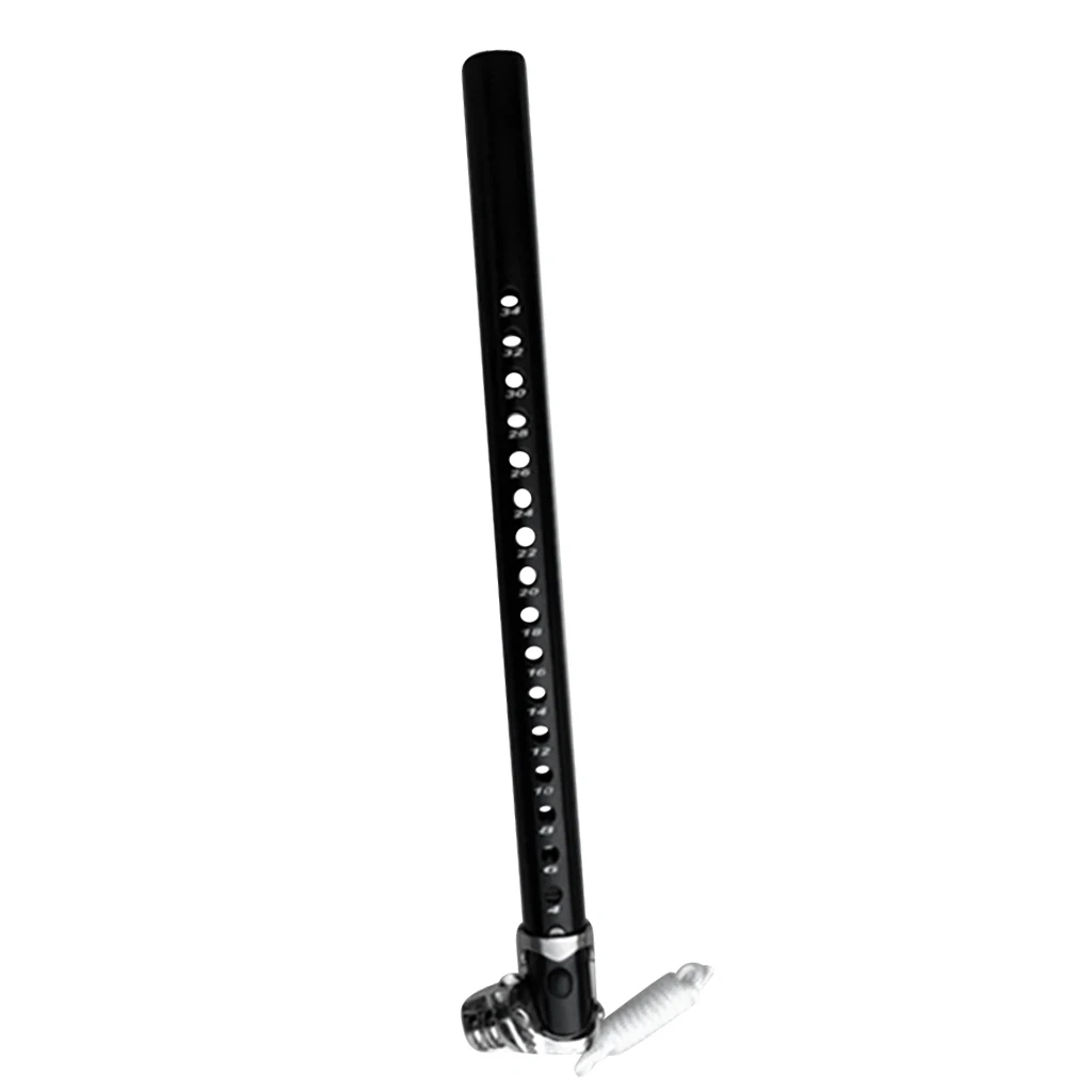 Mast Extension - Windsurfing Windsurf Extension with Sliding Collar & Rope Adjustable 34cm Black