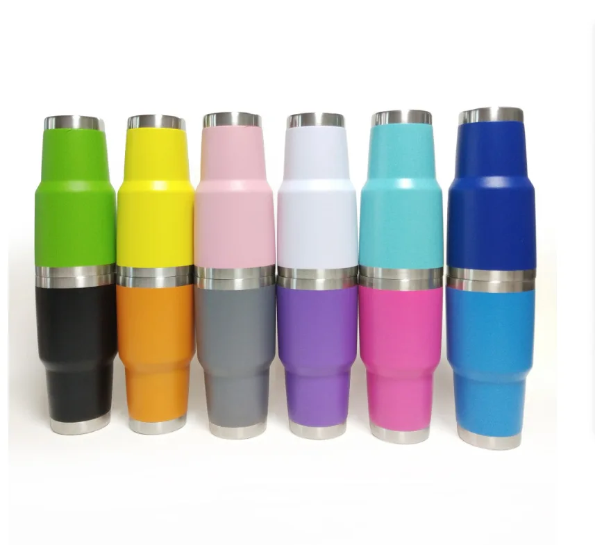 15 шт./лот монограмма с двойными стенками нержавеющая сталь 20 унций 30 чашка для