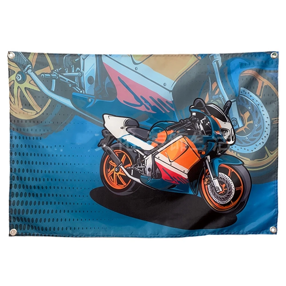 

THE RIDERS Motorcycle Locomotive Poster Flag Banner Bedroom Dormitory Room Renovation Layout Bedside Decorative Wall Covering A1