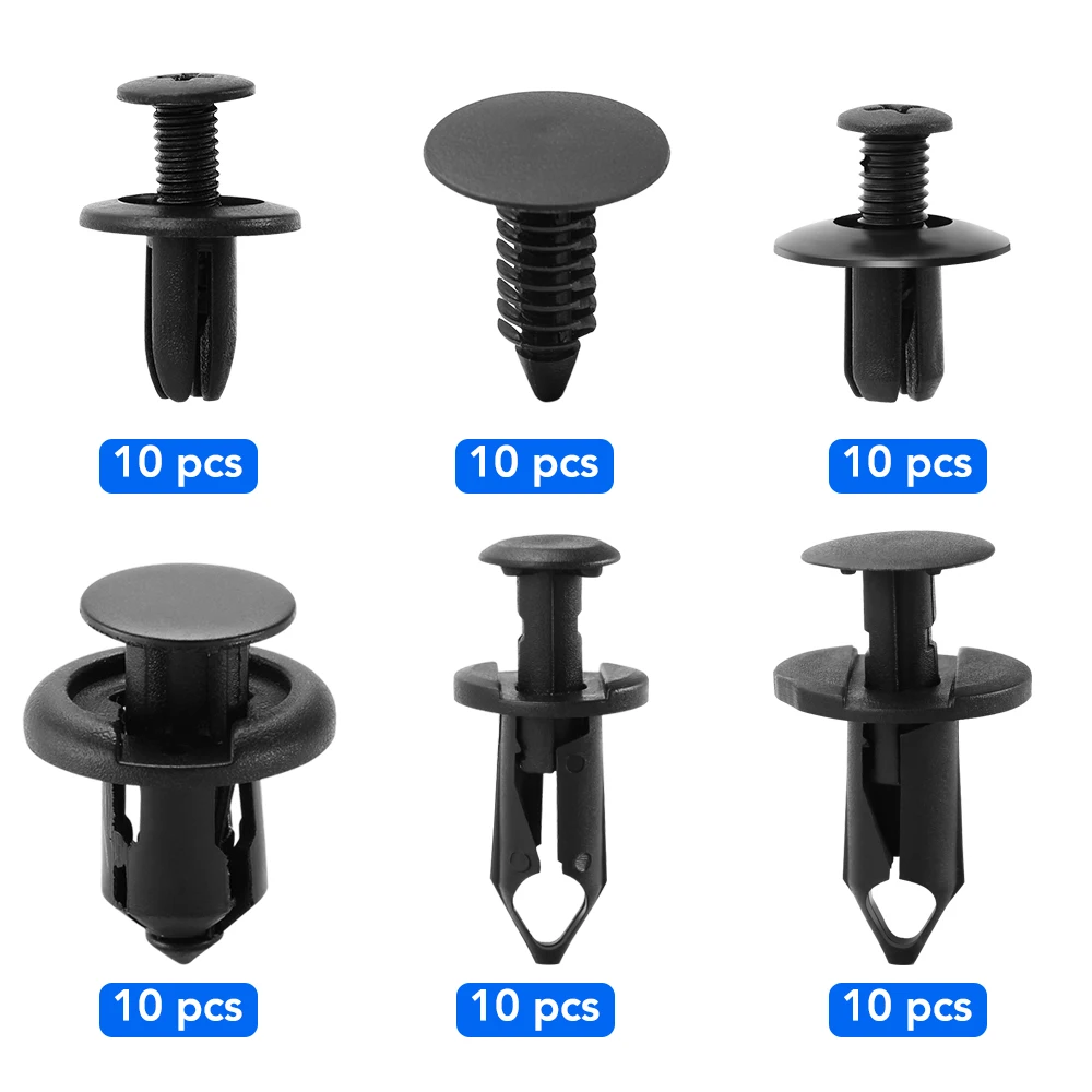 Автомобильные крепежные зажимы 6 размеров 60 шт. автомобильные аксессуары для Toyota