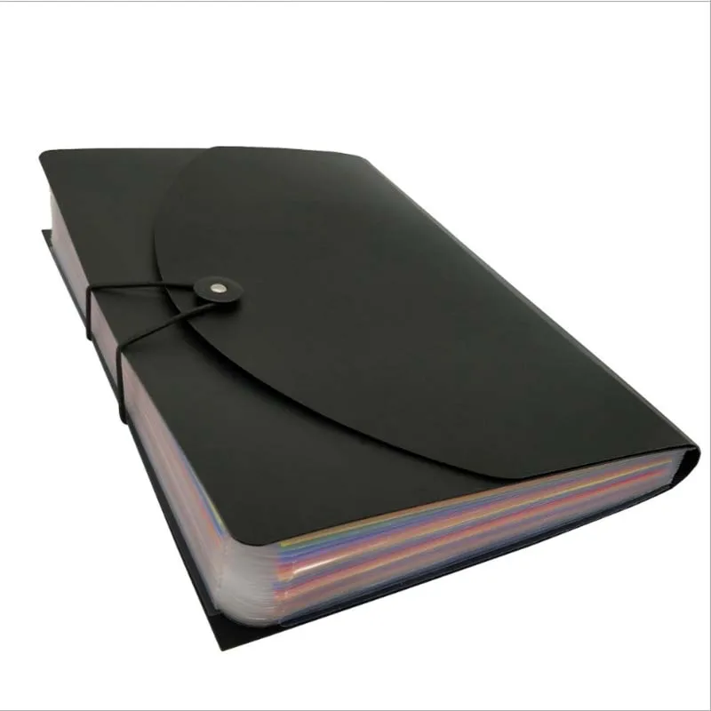 

Pockets Expanding File Folder A4 Organizer Portable Business File Office Supplies Document Holder Carpeta Archivador12/24