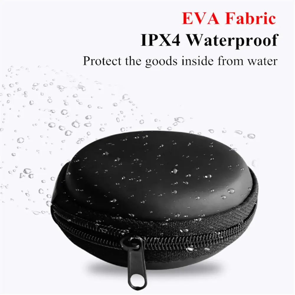 Портативный мини круглый жесткий чехол для наушников хранения SD TF карт Iphone xiaomi