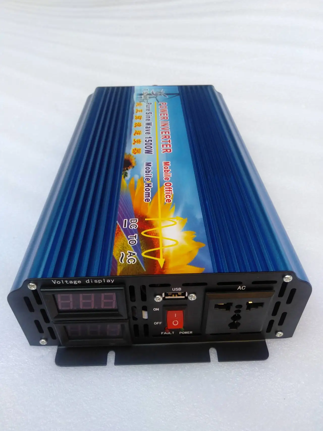 Цифровой дисплей 1500 Вт чистый синусоидальный сигнал постоянный ток 48 В 230