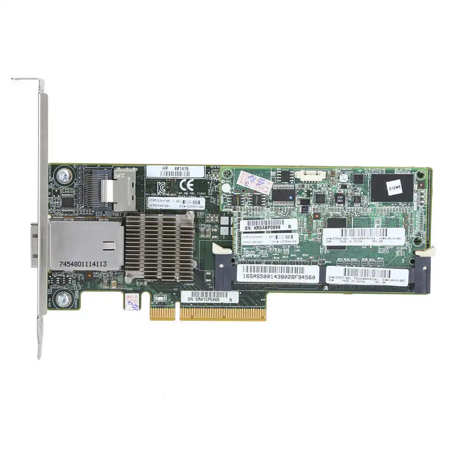 Для HP Smart Array P222 Card 6 ГБ/сек. скорость передачи 512MB Cache PCIe для контроллера SAS 633537-001 |