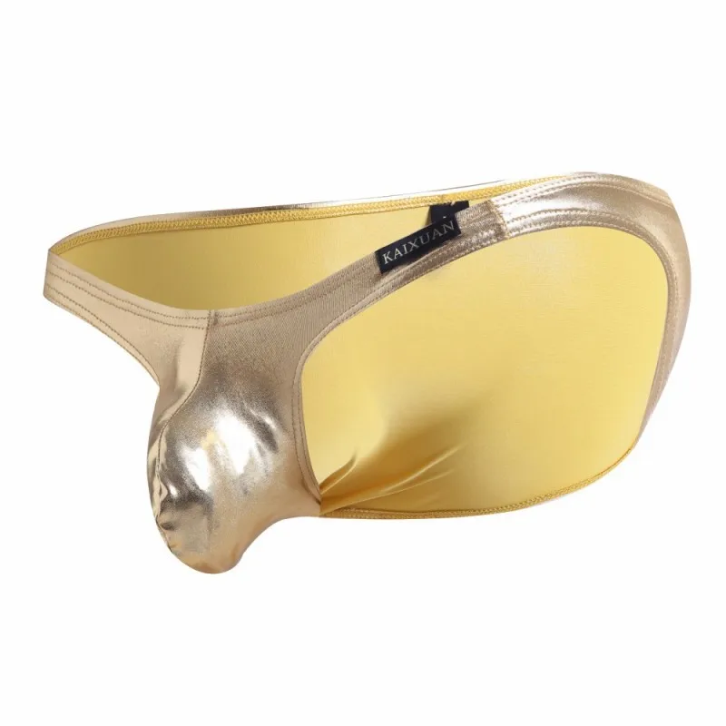 Сексуальные мужские плавки из искусственной кожи Стеклярус Чехол Нижнее белье с