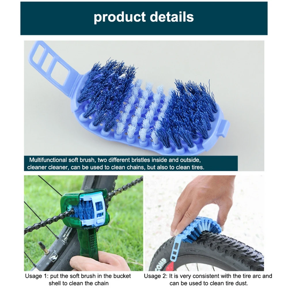 Набор инструментов для очистки цепи велосипеда многофункциональный набор мойки